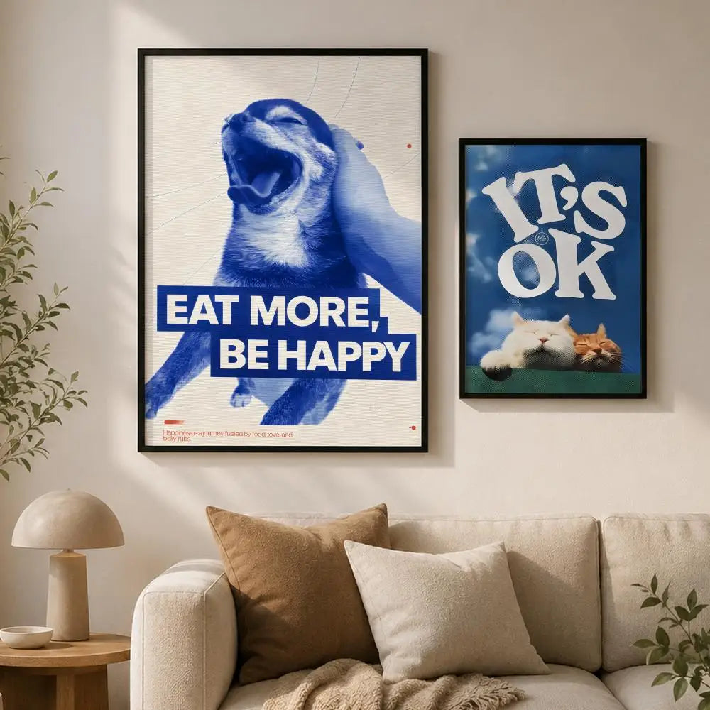 Peel & Stick Waterproof PVC Wall Poster – Abstract Animal Art Wall Art Poster Axl