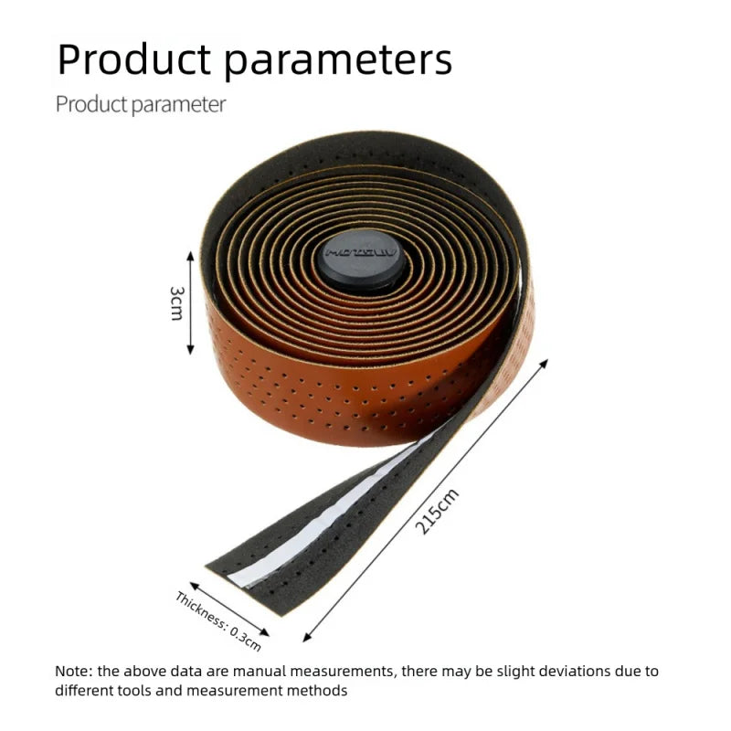 Rubber Bike Handlebar Tape – Perforated Non-Slip Road Cycling Handlebar Tape Axl