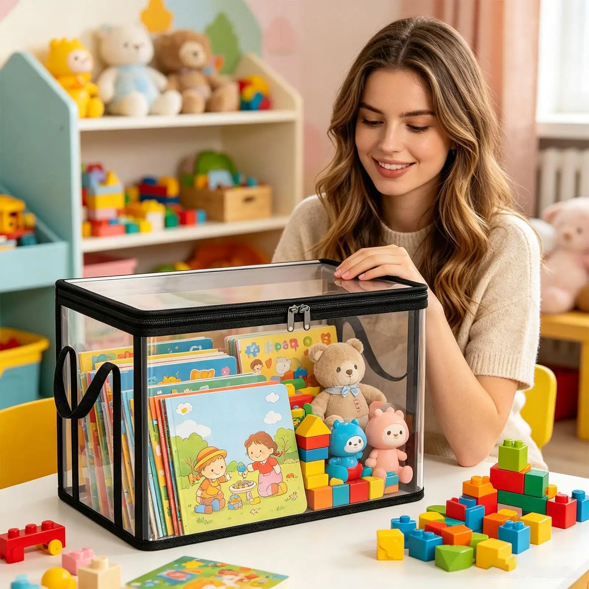 Clear Waterproof Storage Boxes with Lids & Handles | Organizer Storage Organizer Box Axl