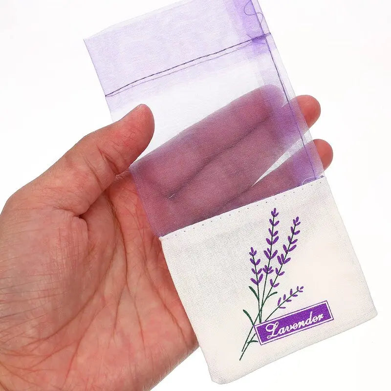 20-Pack Empty Lavender Sachet Bags – Floral Cotton Pouches Fragrance Sachet Pouches Axl
