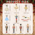 20 Pcs Wooden Christmas Tree Ornaments – Cartoon Pendant Set Christmas Ornament Set Axl STYLE A