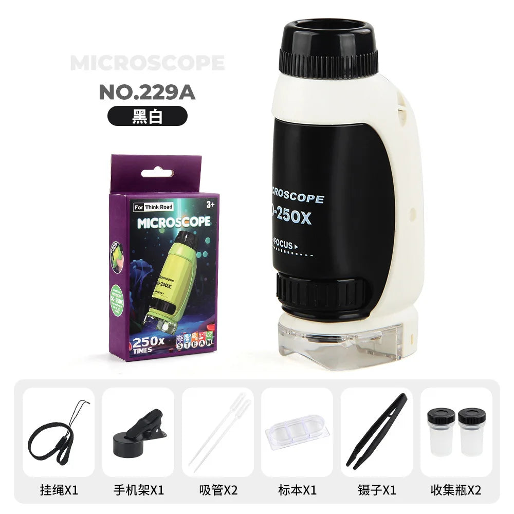 Kids Portable Mini Handheld Microscope – 500X Science Toy Kids Science Microscope Axl 2