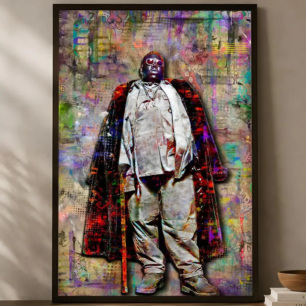 Notorious B.I.G. Self-Stick HD Wall Art Poster | Waterproof Wall Art Poster Axl White11 40X50cmNoframe