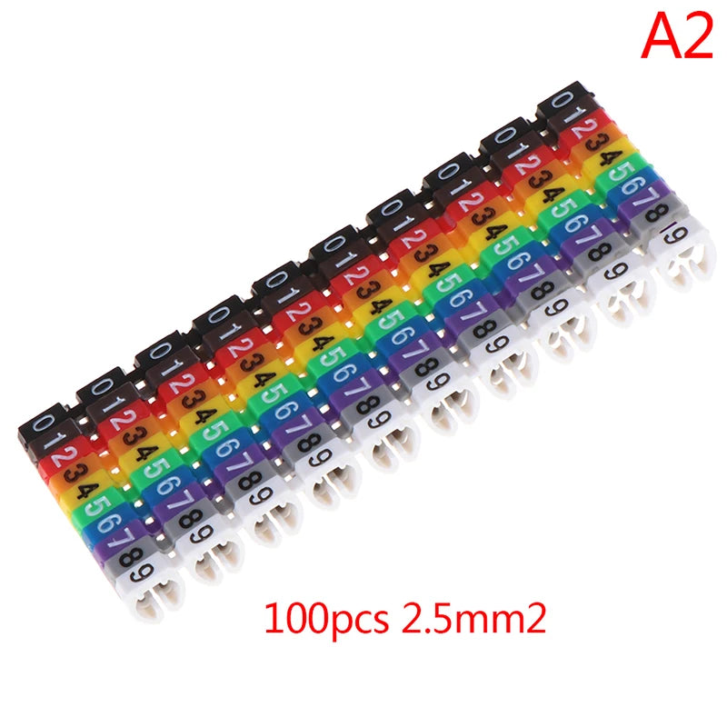 C-Type Cable Markers | Numbered Wire Tags 1.5–6mm² Cable Marker Tags Axl A2