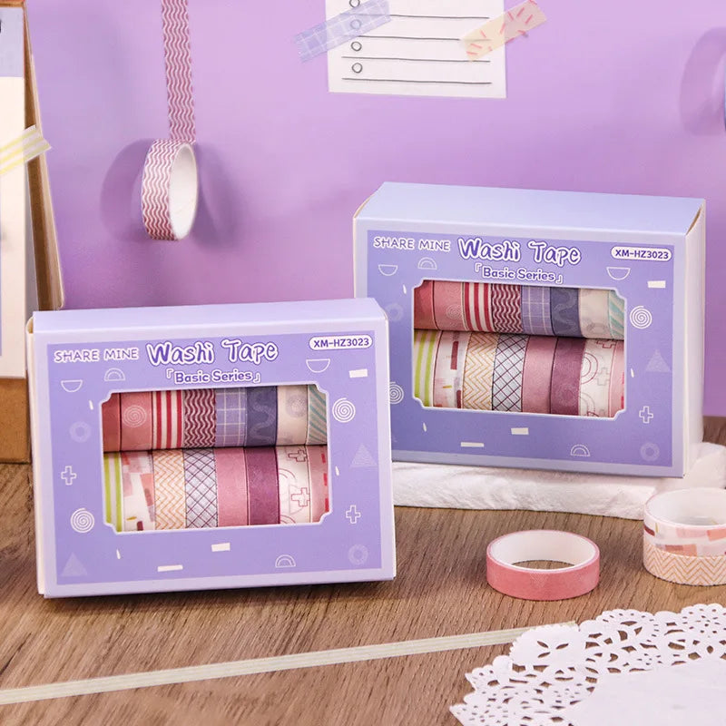 20-Roll Washi Tape Set – Thin Masking Tape for DIY & Crafts Washi Tape Set Axl