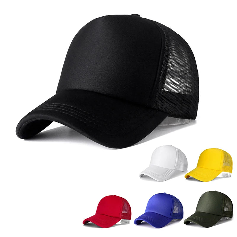 Unisex Mesh Baseball Cap – Adjustable Snapback Trucker Dad Hat Mesh Baseball Cap Axl