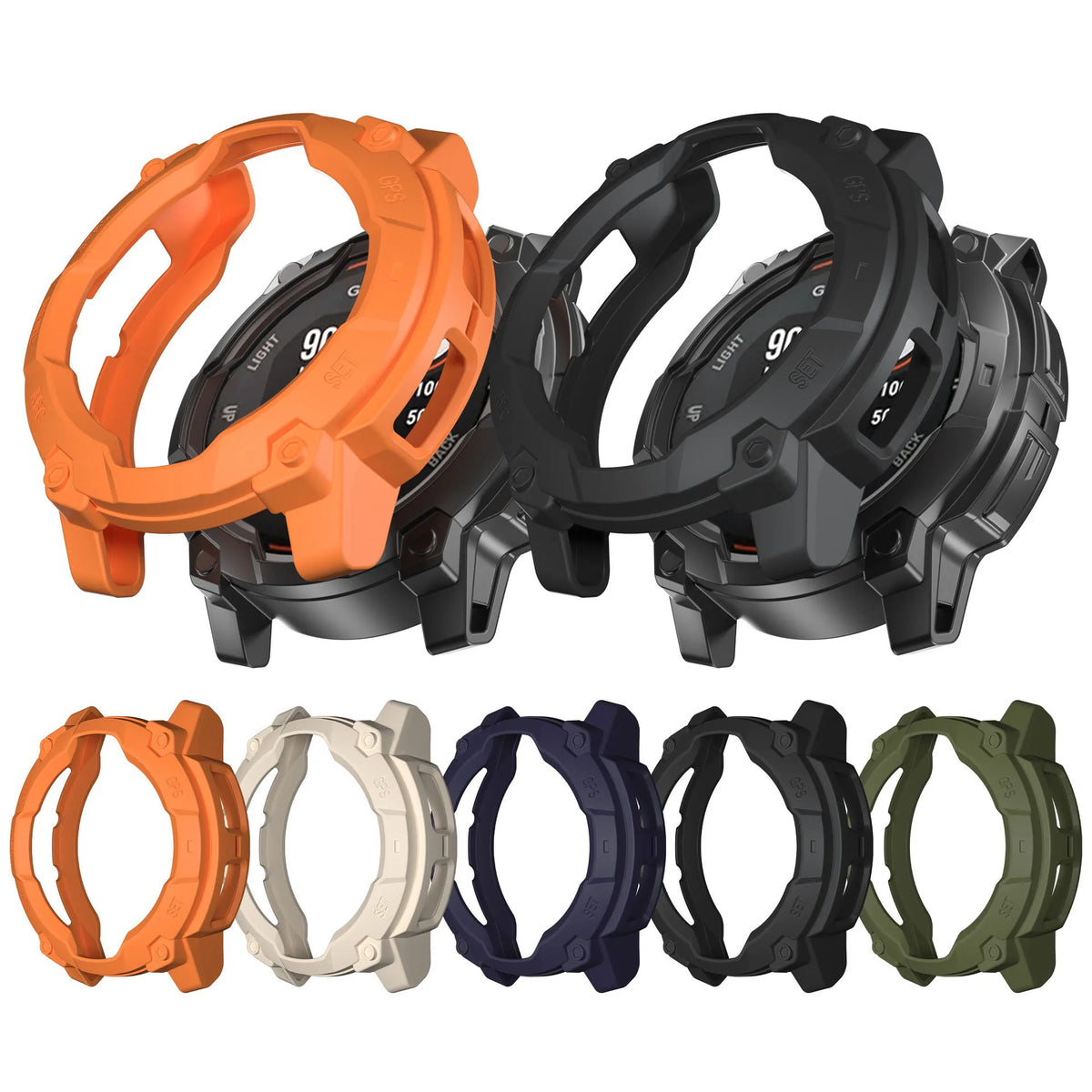 Garmin Instinct 3 45/50mm TPU Protective Case Anti-Scratch Cover Watch Protective Case Axl