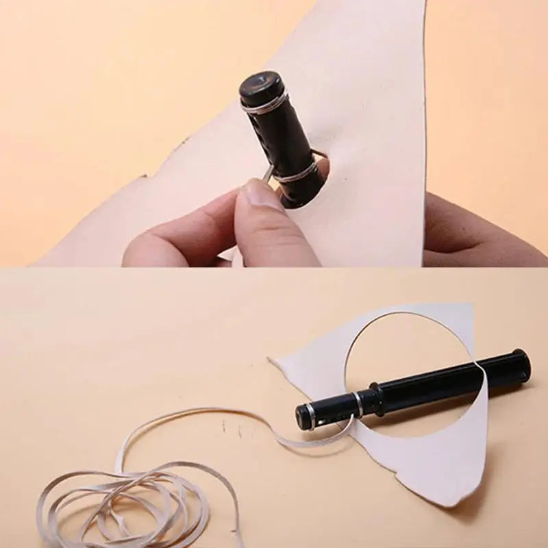 Leather Lace Maker Strip Cutter DIY Craft Tool – 3 Blades Leather Craft Cutter Axl