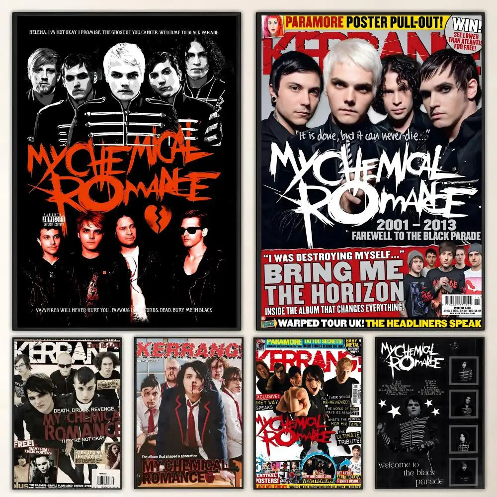 My Chemical Romance HD Rock Band Wall Poster | Home Decor Wall Art Poster Axl