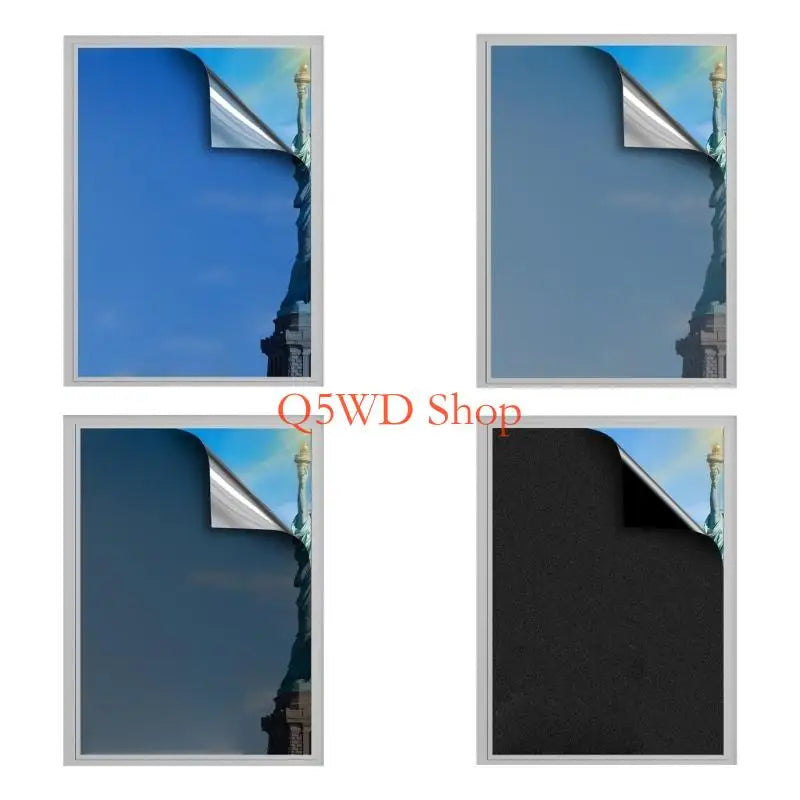 One-Way Mirror Window Film 60×500cm | UV & Heat Blocking Tint Window Privacy Film Axl