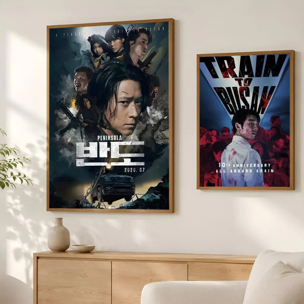 Train to Busan HD PVC Wall Poster – Self-Stick Waterproof Art Wall Art Poster Axl