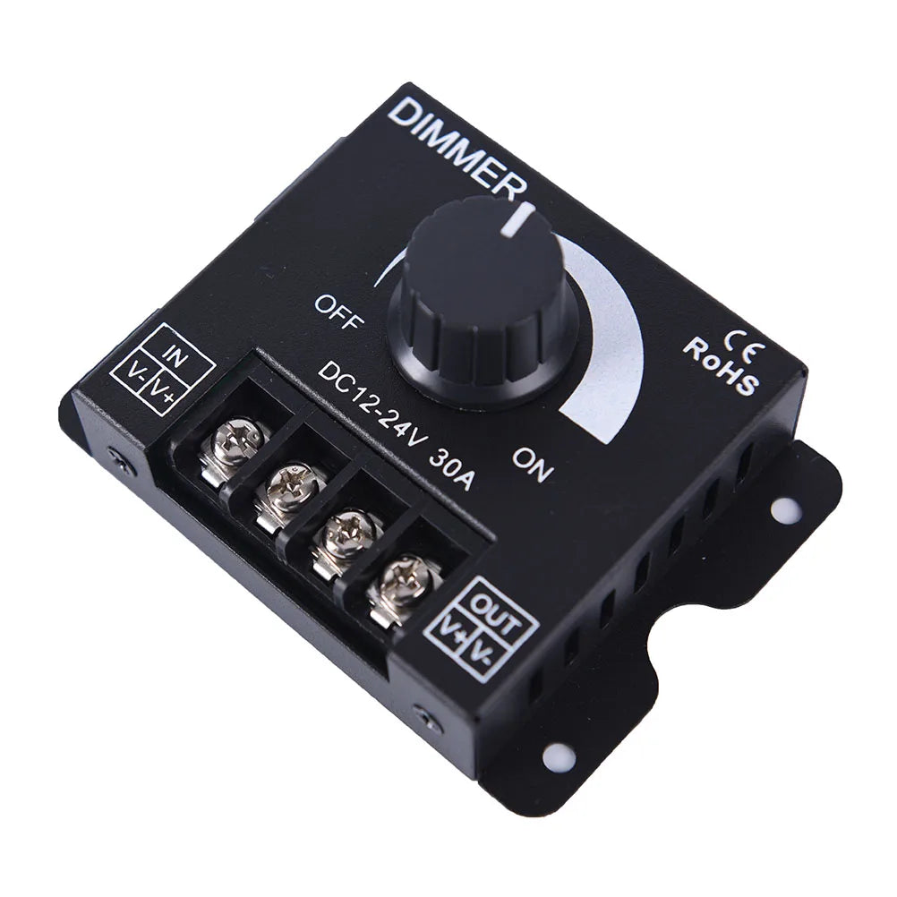 DC 12V/24V 30A LED Dimmer Controller for Single Color Strip LED Dimmer Controller Axl