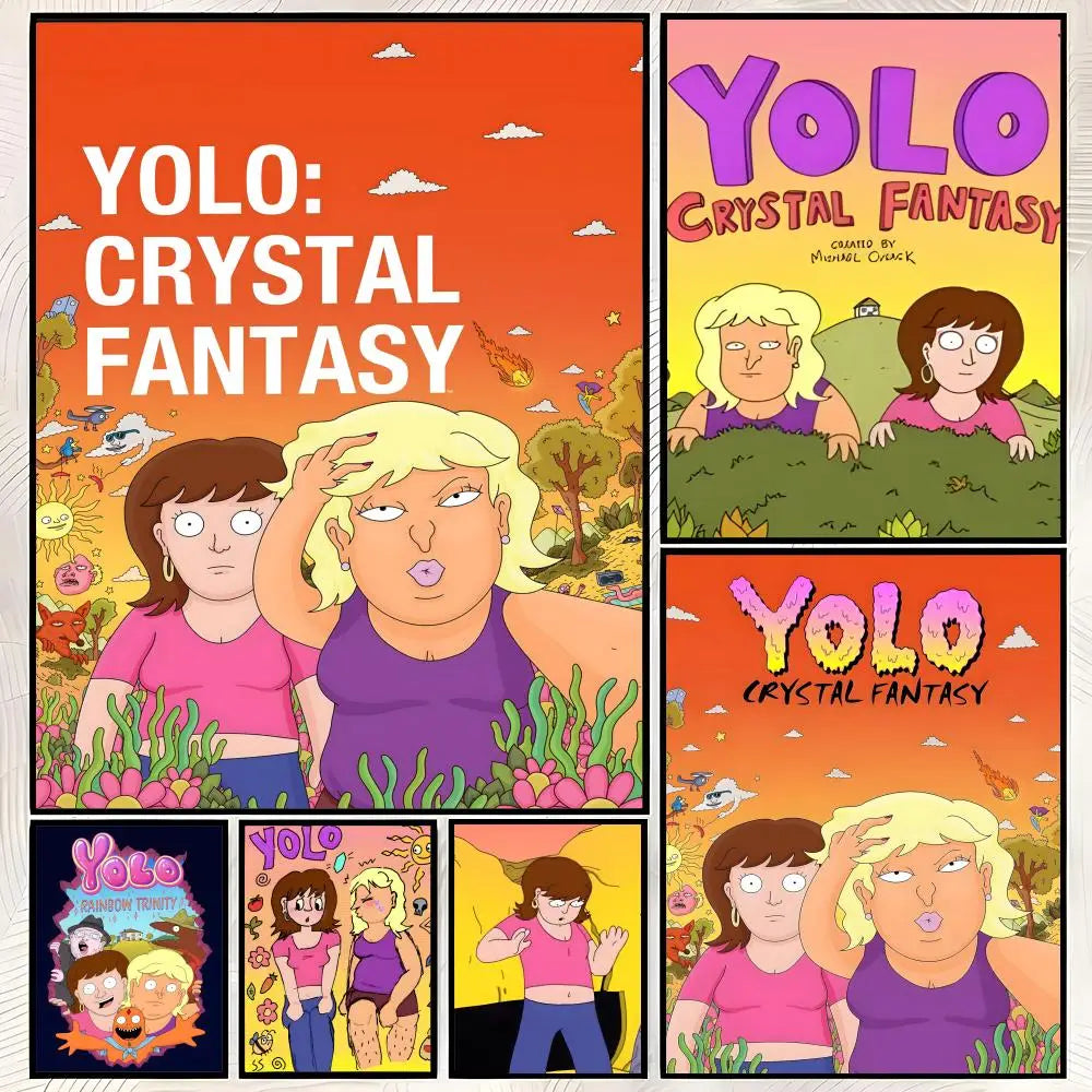 Crystal Fantasy Anime PVC Wall Poster – Self-Stick HD Waterproof Wall Art Poster Axl