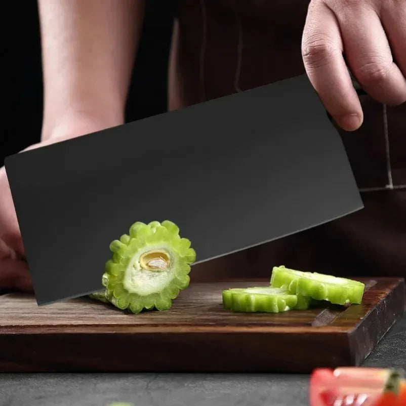 InLeung Stainless Steel Cleaver – Meat & Vegetable Chef Knife Kitchen Cleaver Knife Axl
