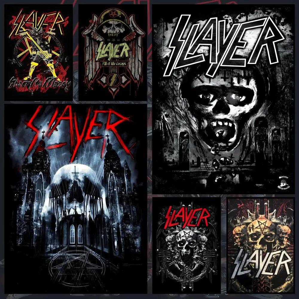 Slayer Album Poster – Waterproof Self-Adhesive HD Wall Art Wall Art Poster Axl