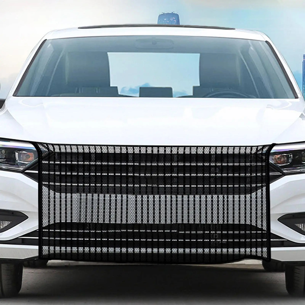 Car Front Bumper Mesh Grille Cover – Dustproof Radiator Guard Car Grille Cover Axl