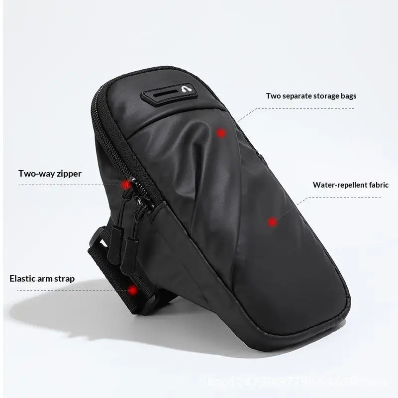 Waterproof Running Armband Phone Holder with Headphone Jack Sports Armband Pouch Axl
