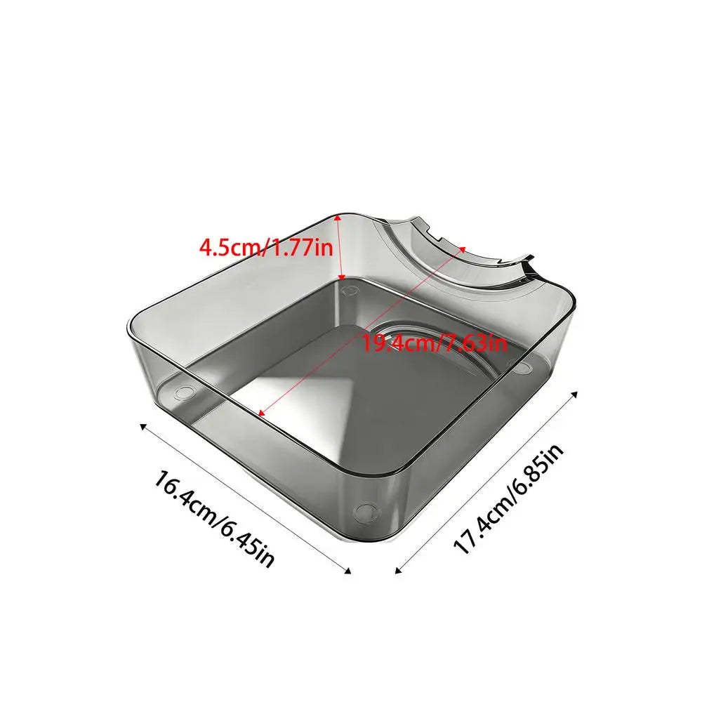 Washer Drain Pan with Lint Filter – Front Load Drip Tray Washer Drain Pan Axl Transparent Grey