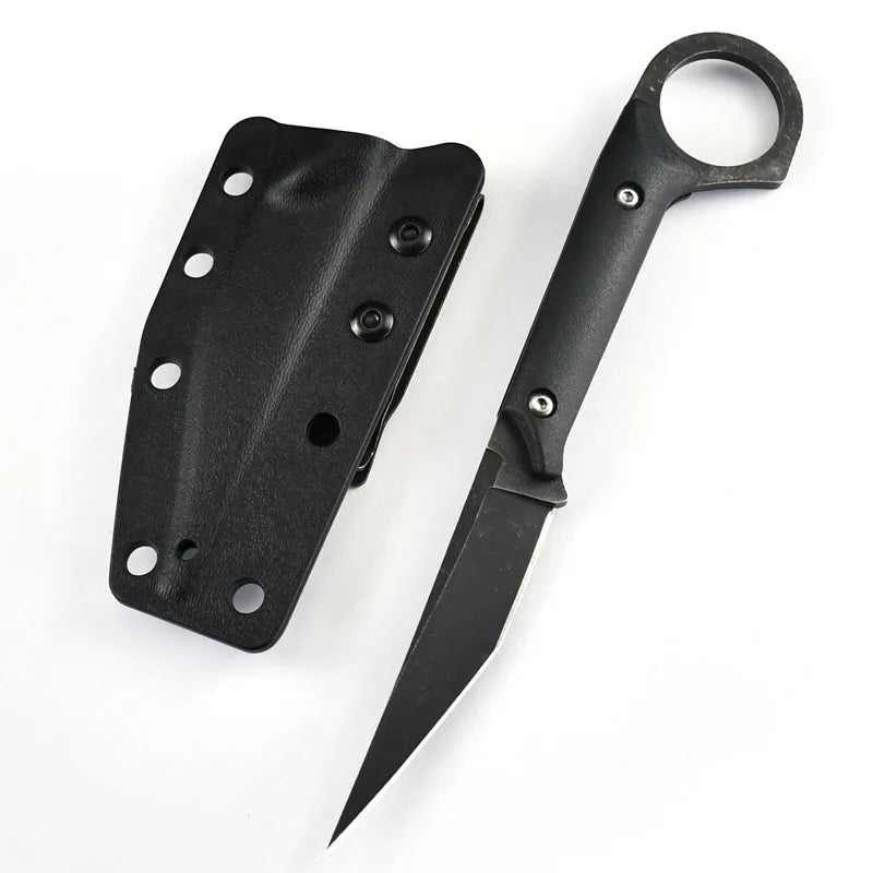 Mini Fixed Blade EDC Knife – 440C Steel with K Sheath Fixed Blade Knife Axl 1pcs