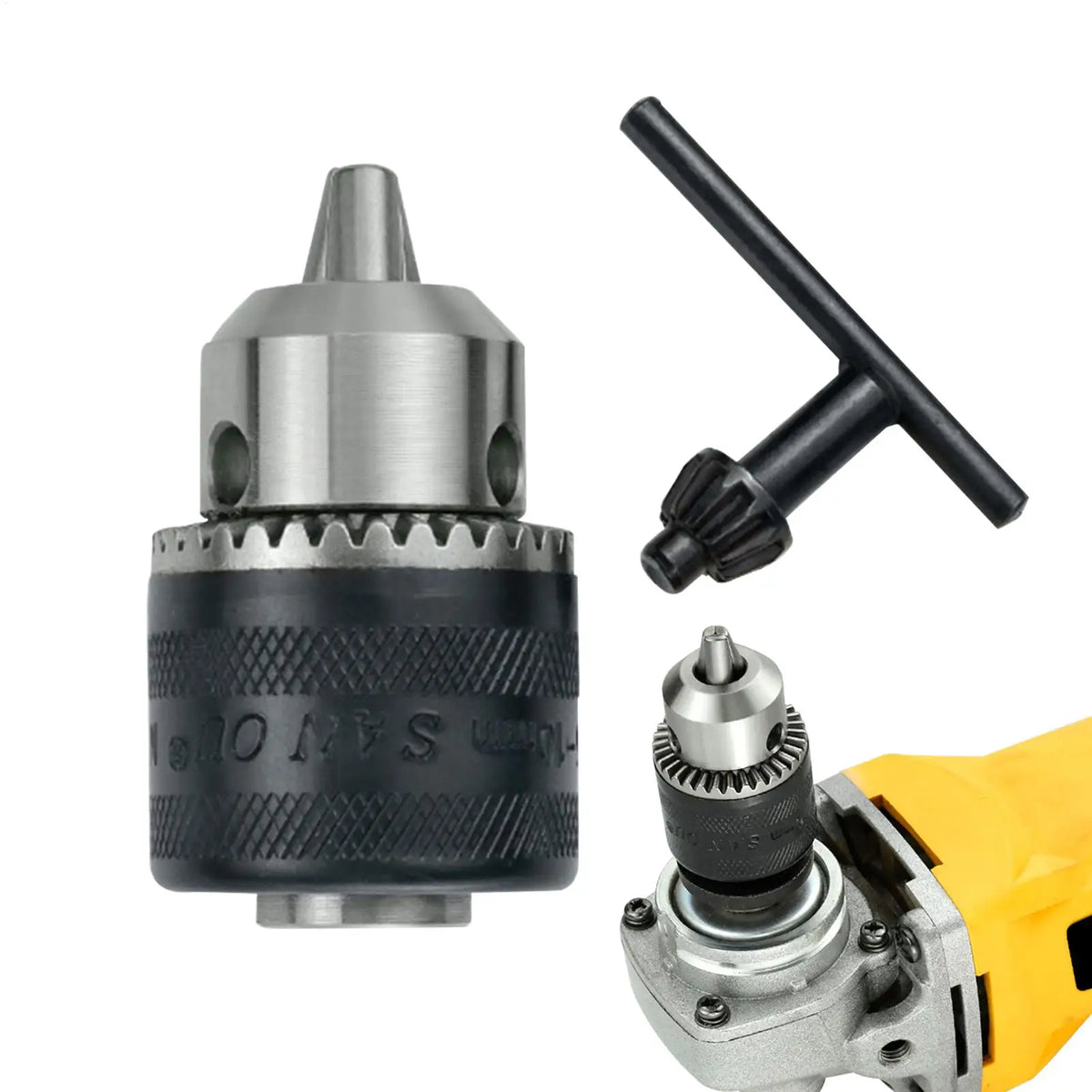 Angle Grinder Drill Chuck Adapter | 3-Claw M10 100-Type Drill Chuck Adapter Axl