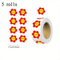 5-Roll Flower Reward Stickers for Kids – Classroom & Crafts Reward Sticker Rolls Axl 5 rolls