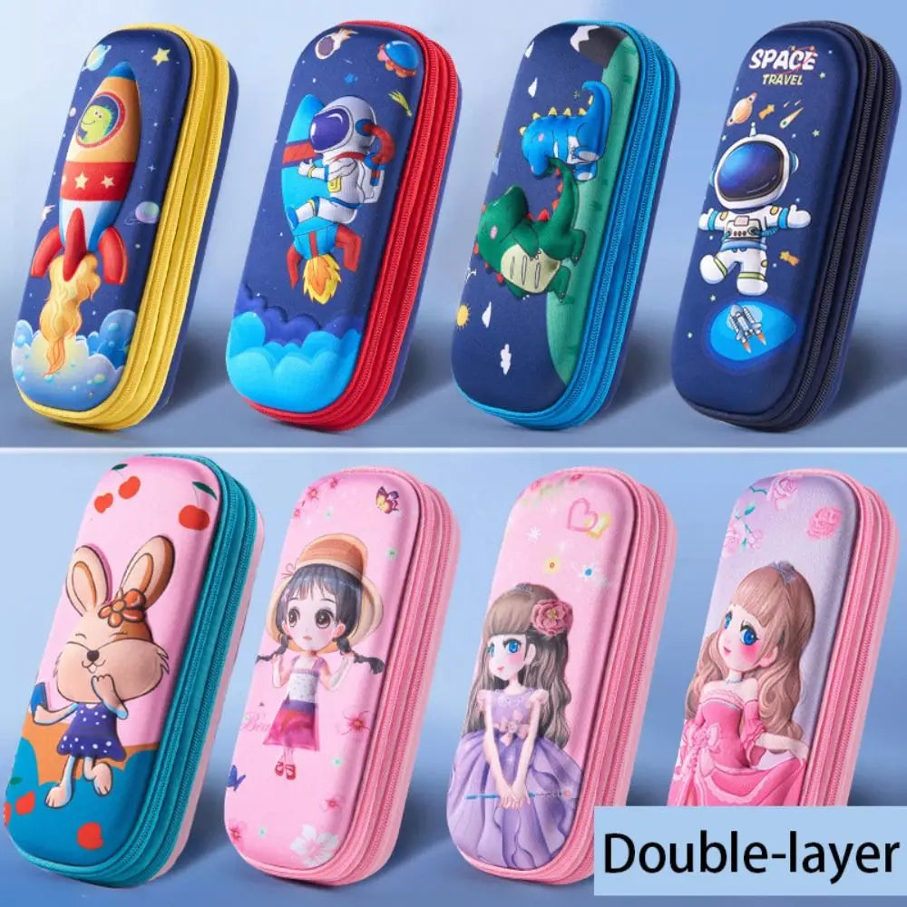 3D EVA Pencil Case – Large Capacity Waterproof Pen Organizer Pencil Case Axl