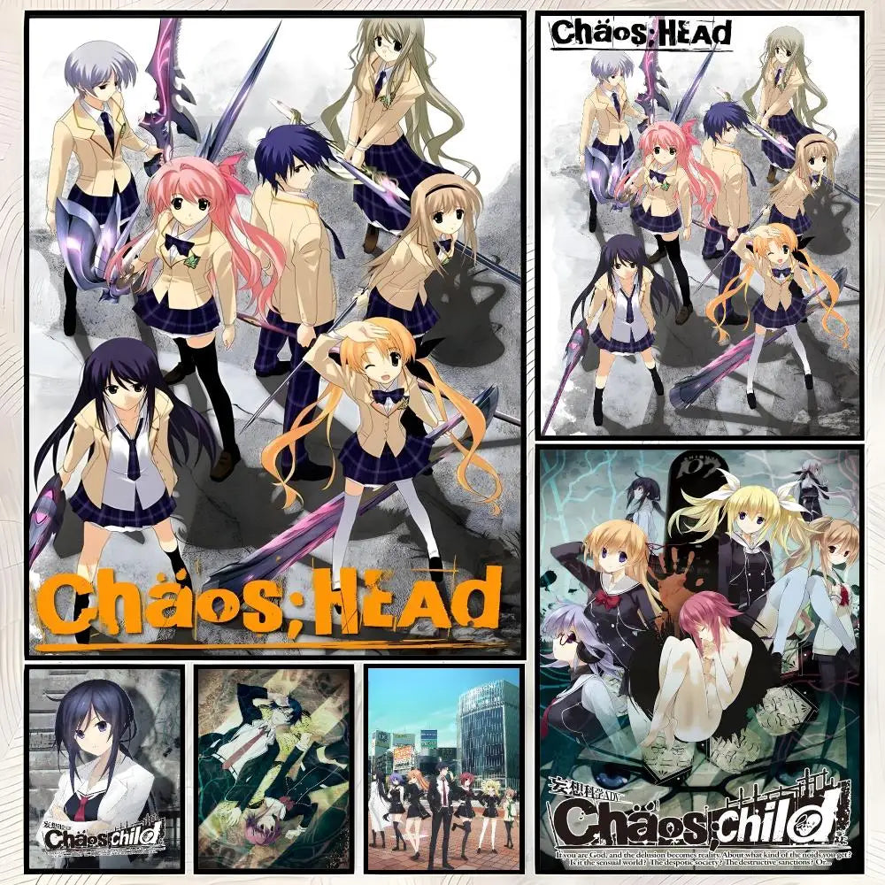 Chaos;Head Anime Self-Stick HD Wall Poster – Waterproof Anime Wall Poster Axl
