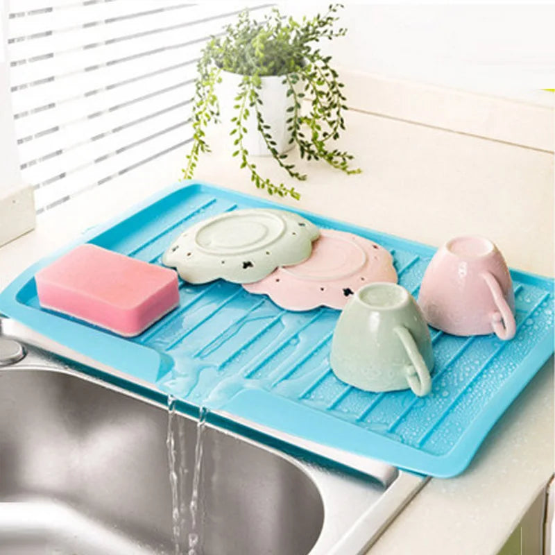 Multifunctional Plastic Dish Drainer & Storage Tray – 44.7cm Dish Drainer Tray Axl