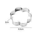 Flower Perforated Stainless Steel Tart Ring Baking Mold Tart Ring Mold Axl E