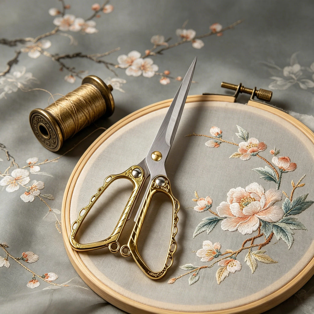 Embroidery & Tailor Scissors – Stainless Steel Sewing Shears Embroidery Scissors Axl Scissors-Golden