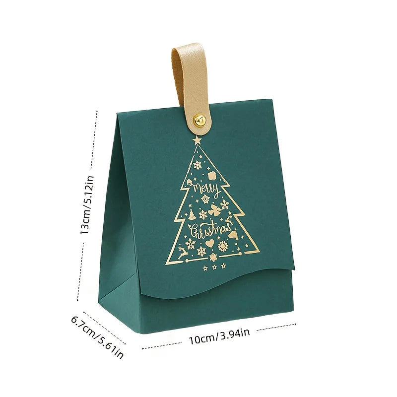 Christmas Gift Boxes with Leather Handles | Cookie & Candy Holiday Gift Box Axl