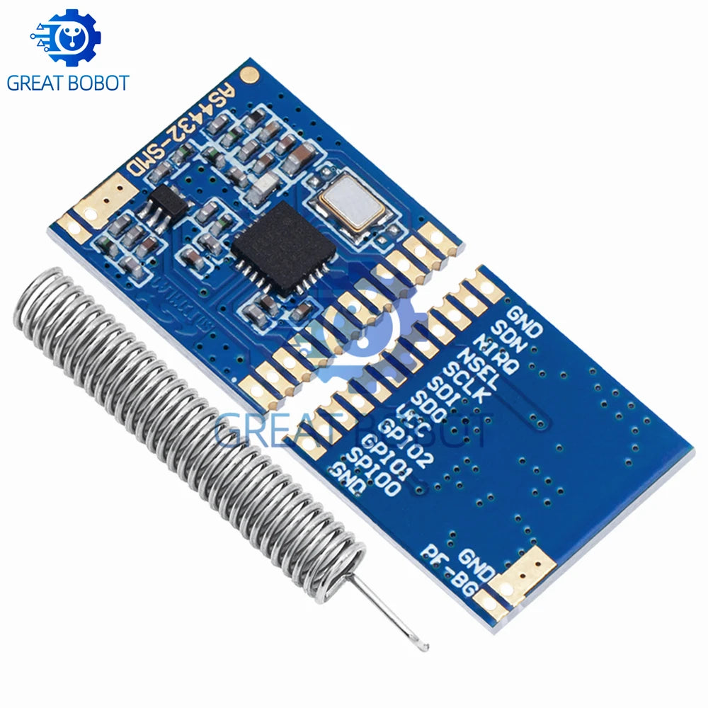 Si4432 433MHz SMD Wireless Module – 100mW 1.5km Range Wireless RF Module Axl