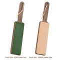 XINZUO Double-Sided Leather Strop Kit – Walnut Handle Stropping Block Leather Stropping Block Axl 1PC L