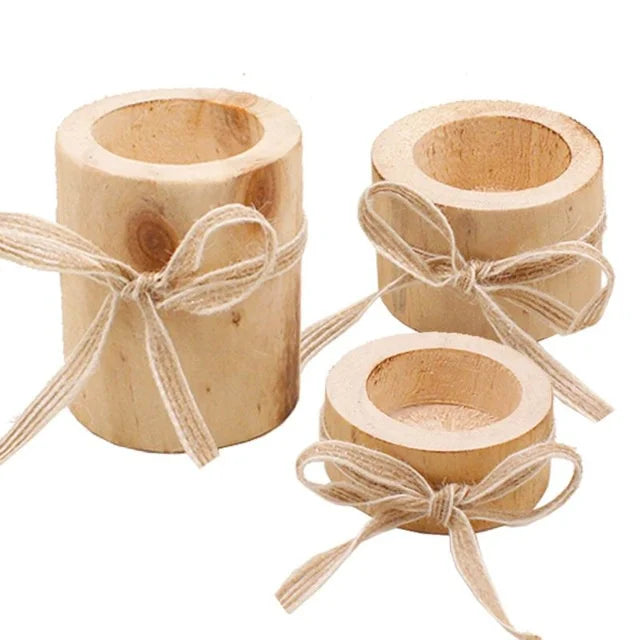 Wooden Cylinder Candle Holder – Wedding & Home Décor Gift Wooden Candle Holder Axl