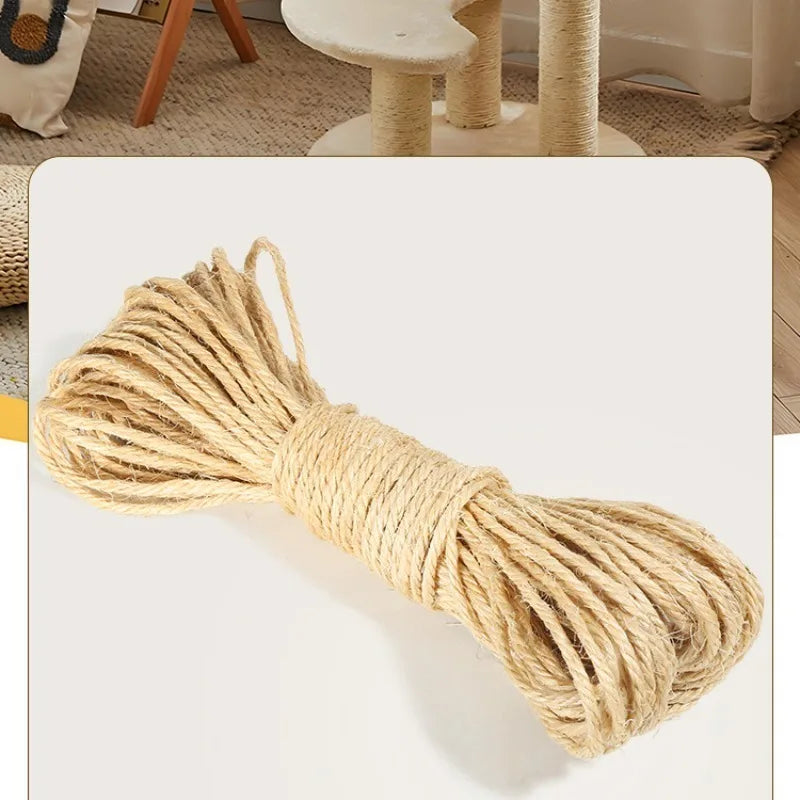 10M Natural Jute Rope Cat Scratcher & Furniture Protector Cat Scratcher Rope Axl