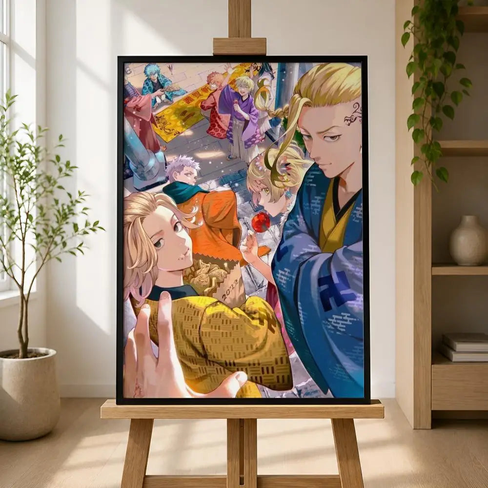 Tokyo Revengers PVC Wall Poster – Peel & Stick HD Anime Art Anime Wall Poster Axl