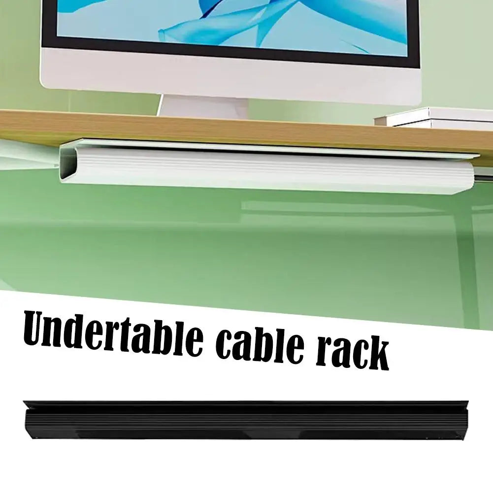 40cm Under Desk Cable Management Tray – No-Drill Wire Organizer Desk Cable Organizer Axl