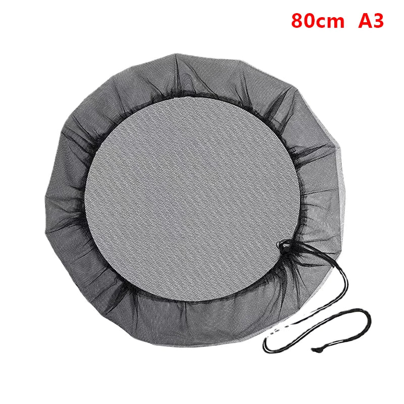 Mesh Cover Netting for Rain Barrels – Anti-Mosquito Tank Cover Rain Barrel Cover Axl 80cm