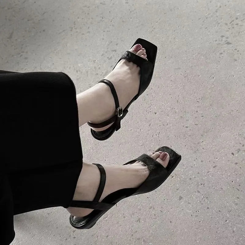 Women's Low Heel Square Heel Sandals – Office & Casual EU 35–42 Women's Sandals Axl
