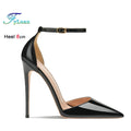 Women's Pointed Toe Stiletto Pumps – Ankle Strap Luxury Heels Stiletto Pumps Axl As Picture Shown-1 46