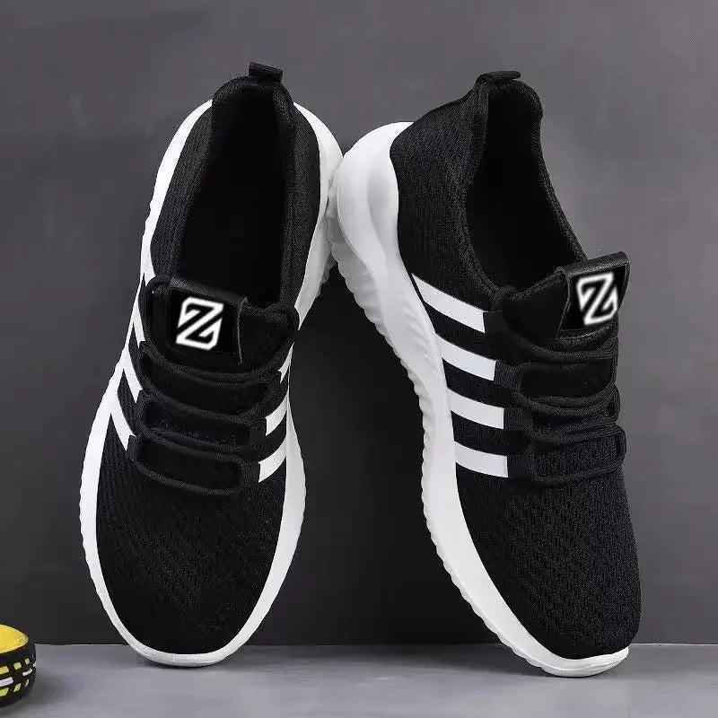 Men's Breathable Mesh Tennis Shoes – Gym & Outdoor Trainers Men's Tennis Shoes Axl black 40