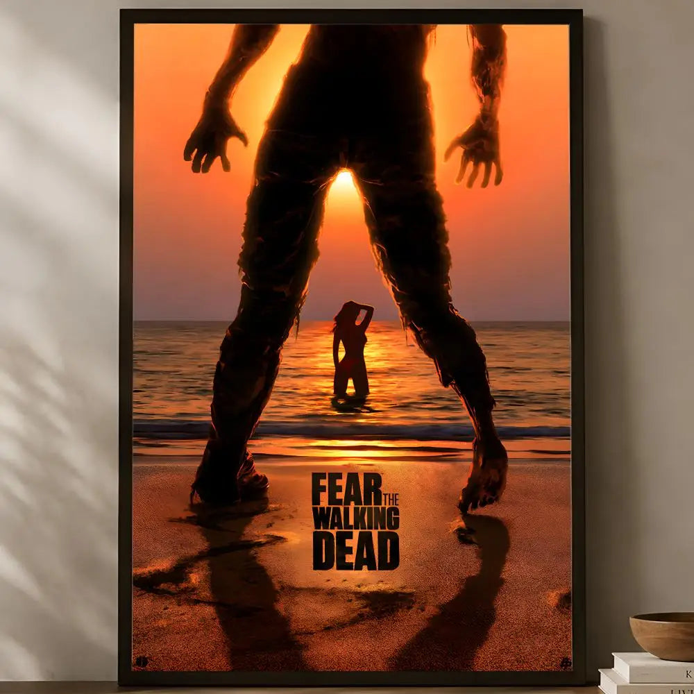 Walking Dead Self-Stick HD PVC Wall Poster – Waterproof Decor Wall Art Poster Axl White23 50X70cmNoframe