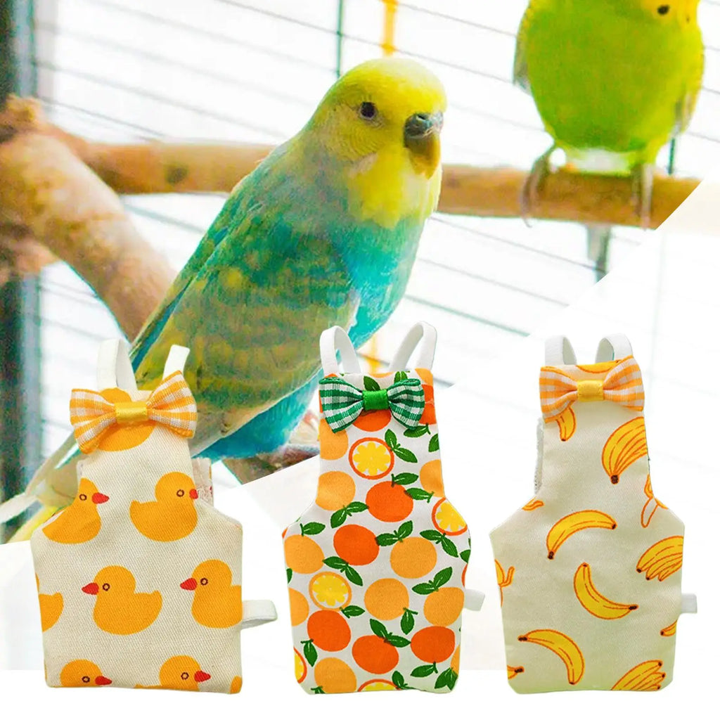 3-Pack Washable Bird Diapers – Breathable Parrot Nappy Suit Bird Diaper Suit Axl