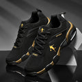 ZULIWAGN Men's Lightweight Casual Walking Sneakers – Lace-Up Men's Casual Sneakers Axl YELLOW 45