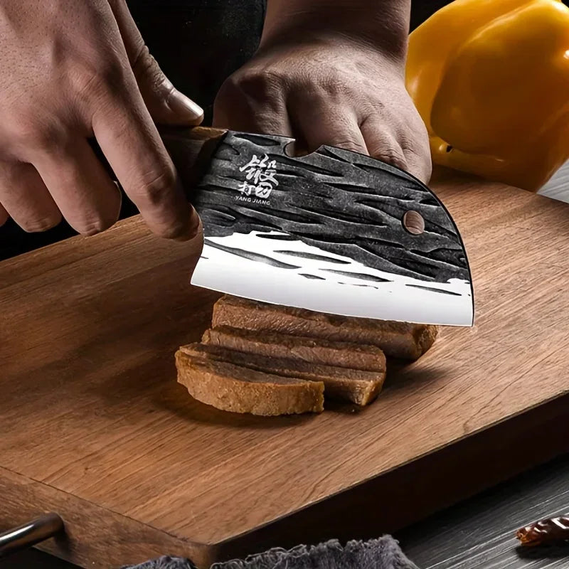 PLYS Chinese Chef's Knife – Stainless Steel Meat Cleaver Kitchen Cleaver Knife Axl