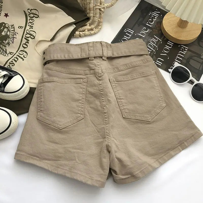 Women's Y2K High-Waist Cargo Skort – A-Line Skirt Shorts Skirt Shorts Skort Axl