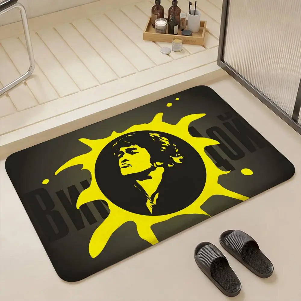 Viktor Tsoi Flannel Floor Mat – Non-Slip Soft Indoor Rug Flannel Floor Mat Axl