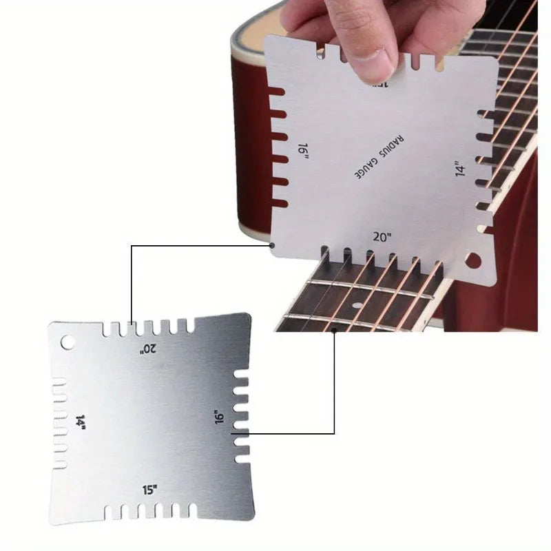 14-Piece Guitar Luthier Tool Kit – String Action & Radius Gauge Set Guitar Luthier Tool Kit Axl