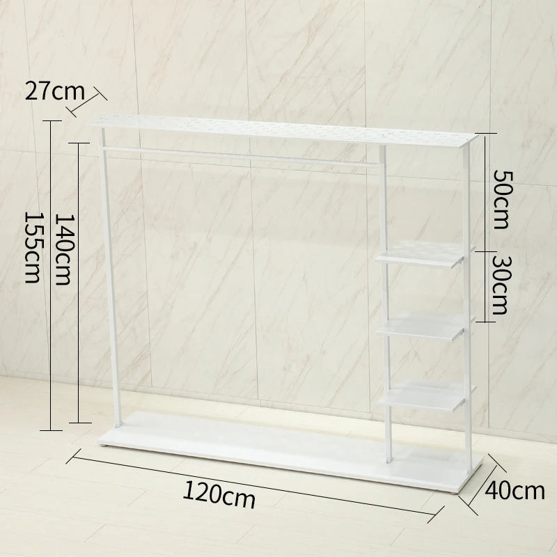 Portable Large Laundry Drying Rack – Balcony Clothes Organizer Laundry Drying Rack Axl Medium-White Shelf