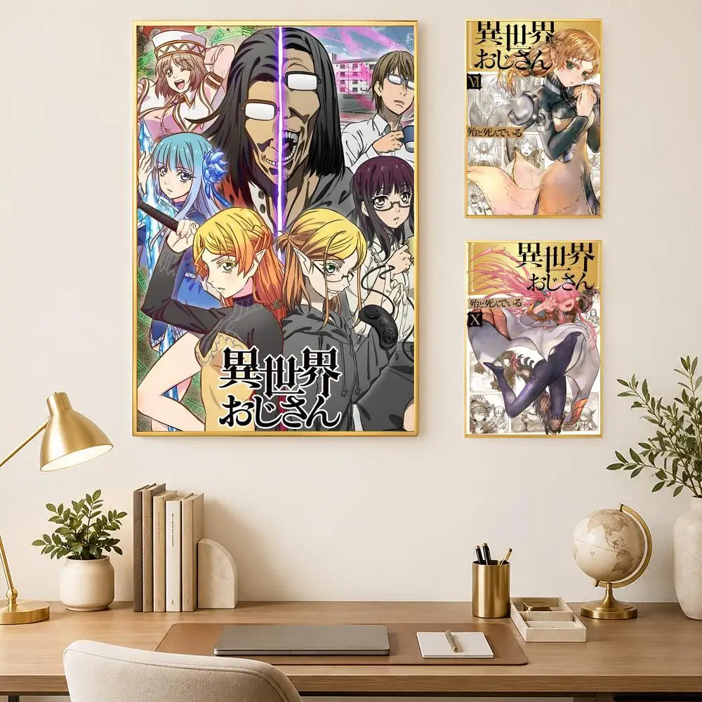 Isekai Uncle Anime Self-Stick HD PVC Wall Poster – Waterproof Anime Wall Poster Axl